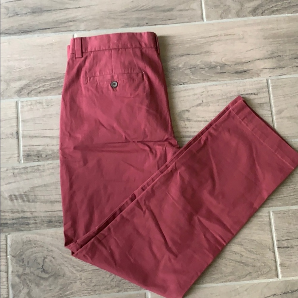 Banana Republic Dark Red Chino Pants 34x32